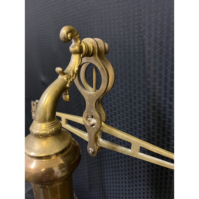 1940s Brass Wells Fargo San Francisco Banker Scales of Justice For Sale - Image 9 of 12