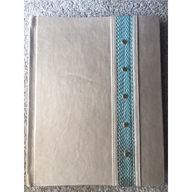R & Y Augousti R & Y Augousti, Paris Metallic Leather Photo Album NWT For Sale - Image 4 of 18