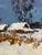 Paper Oil Painting Winter Snow-Covered Village Serdyuk Boris Petrovich For Sale - Image 7 of 11