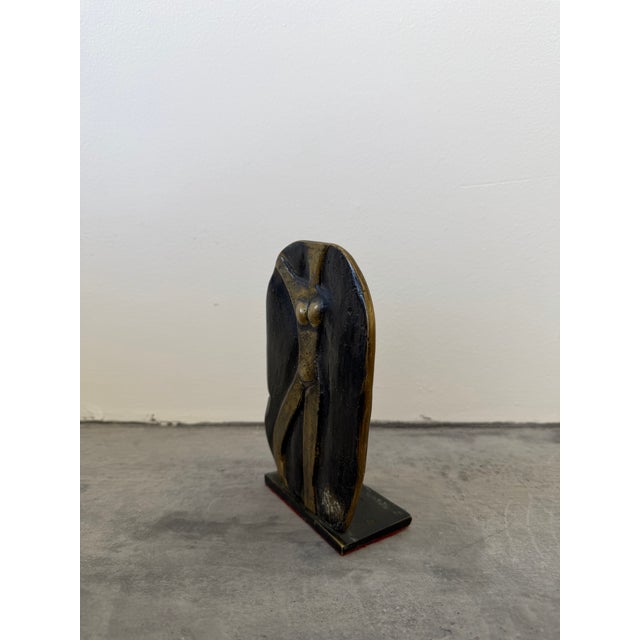 Metal Brazilian Modern Bronze Sculpture of Female Torso, 1980s For Sale - Image 7 of 12