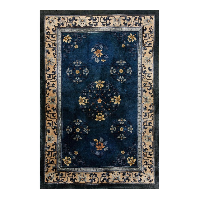 Vintage Chinese Silk Rug For Sale