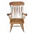 1970s Colonial S Bent & Bros Hard Rock Maple Rocking Chair For Sale