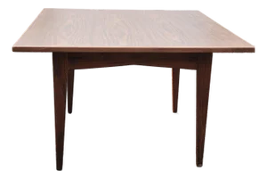 Jens Risom Mid-Century Modern Walnut Square Coffee Table With Original Label