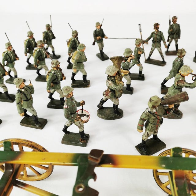 German Soldier Figurines, 1930s, Set of 40 For Sale - Image 8 of 16