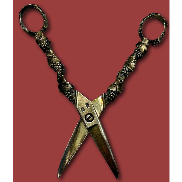 This is a Absolutely Beautiful & Very Fine Quality Pair of Antique King George III Period English Sterling Silver Grape...