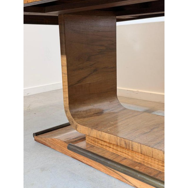 Art Deco Table with Glass Top For Sale - Image 8 of 10