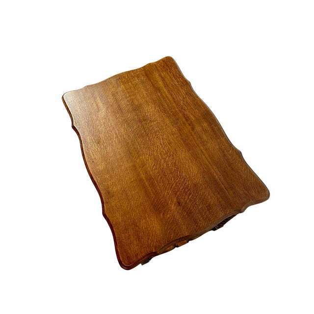 English Vintage Oak Barley-Twist Side Table For Sale - Image 3 of 3