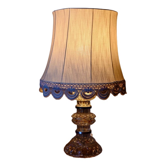 Cut Crystal Table Lamp by Carl Fagerlund for Orrefors, 1970s For Sale