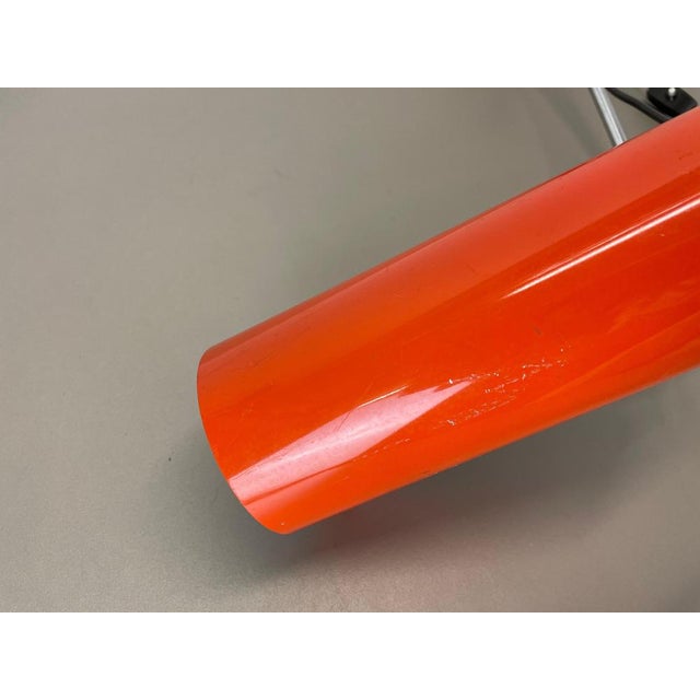 Adjustable Orange Metal Wall Light from Wilhem Braun-Feldweg Doria Light, Germany, 1970s For Sale - Image 18 of 18