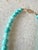 2020s Turquoise Beaded Necklace With Gold Tone Hook Clasp - Designed by Matthew Izzo For Sale - Image 5 of 6
