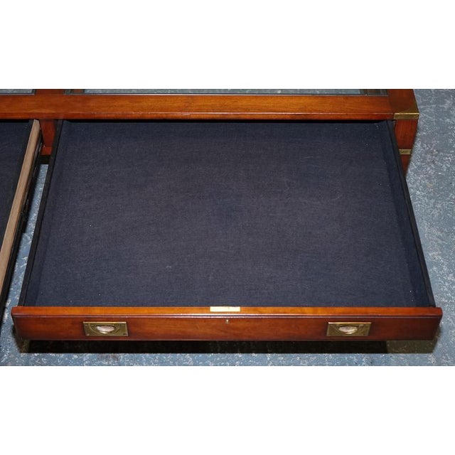 Very Large Coffee Table with Inlaid Glass Panels from Kennedy Harrods For Sale - Image 9 of 18