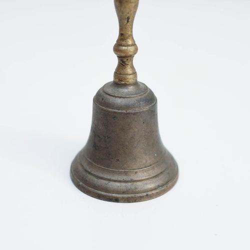 Spanish Rustic Metal Hand Bell, 1960 For Sale - Image 9 of 10