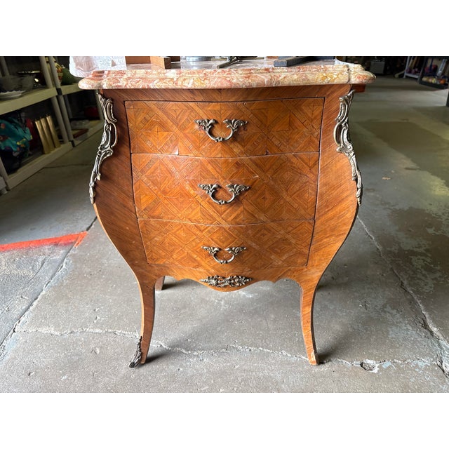 Late 20th Century Marble Top Side Table For Sale - Image 4 of 5