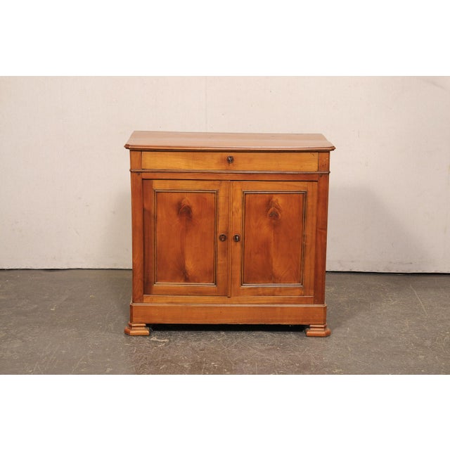 Brown French Antique Cherry Wood 2-Door Cabinet For Sale - Image 8 of 14