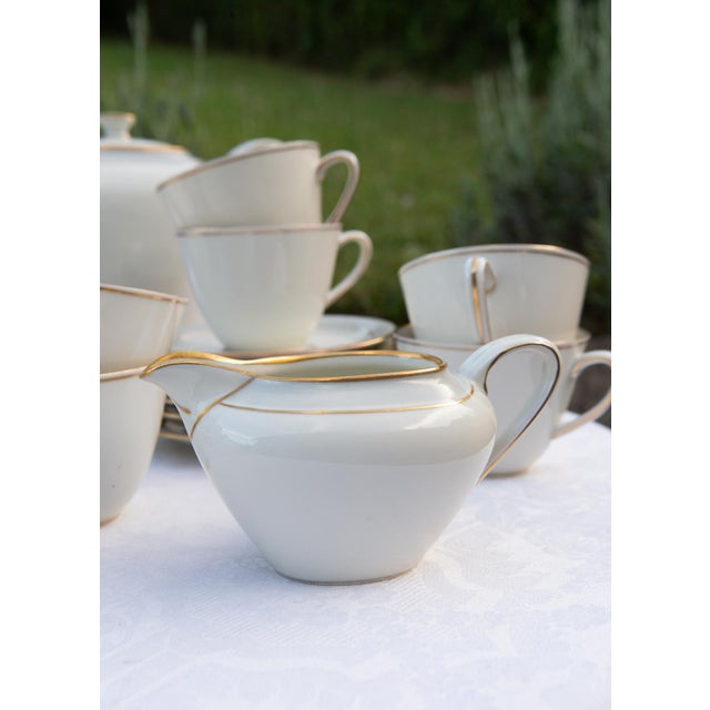 1950s German Porcelain Coffee Service for 12 from Frisia, 1950s, Set of 39 For Sale - Image 5 of 16