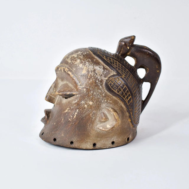 African Early 20th Century Pende Mini Helmet Mask For Sale - Image 3 of 15