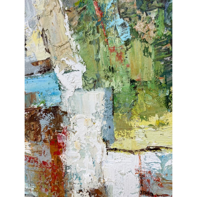 Brown Contemporary Abstract Original Oil Painting For Sale - Image 8 of 12