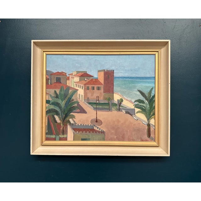 K. Berthel, Motif from Italy, 1949, Oil Painting on Canvas, Framed For Sale - Image 18 of 18