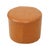 Textile Vintage Round Pouf in Brown Skai and Leather Star Motif, 1960s For Sale - Image 7 of 11