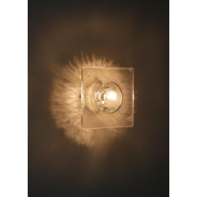 Metal Bulicante Glass Wall Lamp by Albano Poli for Poliarte Verona, Italy, 1960s, Set of 3 For Sale - Image 7 of 10