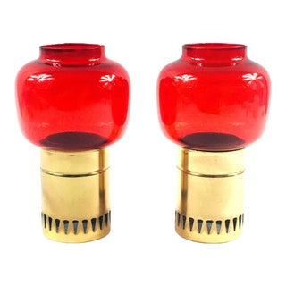 Lotta Candleholders From Hans-Agne Jakobsson for Ab Markaryd, Sweden, 1960s, Set of 2 For Sale
