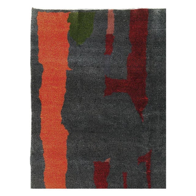 Modern Galerie Shabab Collection Mid-20th Century Handmade Turkish Anatolian Small Room Size Carpet For Sale - Image 3 of 10