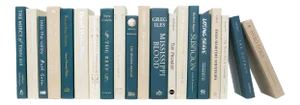 Decorative Books - Northern Shore Books - Blue and Beige Books By The Foot