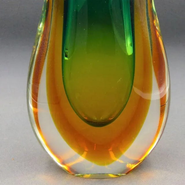 Sommerso Murano Glass Vase by Flavio Poli for Seguso, 1950s, in Very Good conditions. Designed 1950 to 1959 I have...