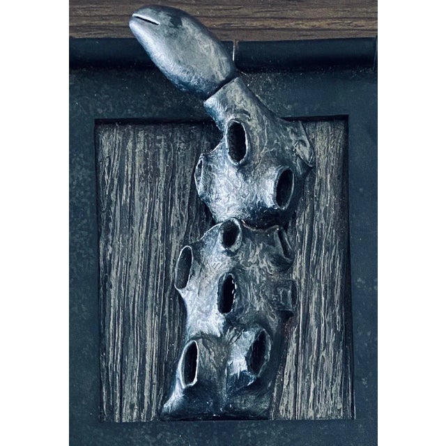 Abstract 1990s Carol K. Brown Abstract Mixed Media Biomorphism Wall Sculpture For Sale - Image 3 of 7