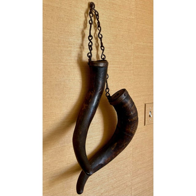 Primitive Antique Americana Wagon Wheel Grease Horns For Sale - Image 4 of 9