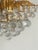 Brass and Crystal Ball 4-Light Chandelier, 1980s For Sale - Image 12 of 15