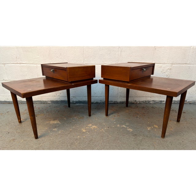 American of Martinsville Mid-Century "Accord" End Tables by Merton Gershun for American of Martinsville For Sale - Image 4 of 17