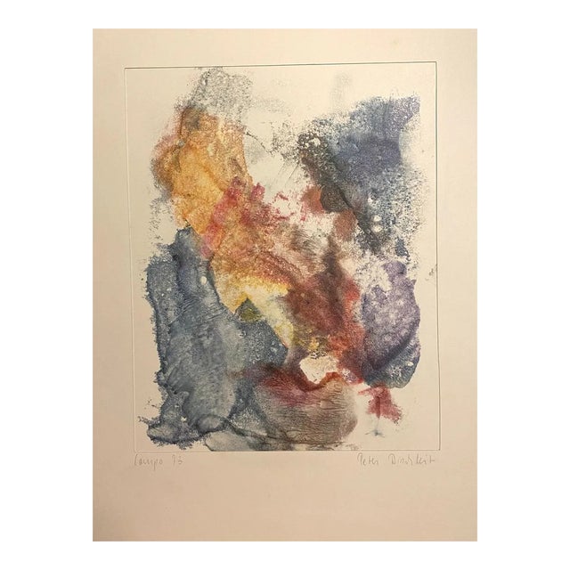 Peter Dischleit - Abstract Composition - Ink and Watercolor on Paper - 1973 For Sale