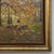 Framed Oil Painting on Canvas by Alphonse Van Beurden Jr. (1878–1962) 'Shepherd and Flock in Autumn Forest' For Sale - Image 9 of 15