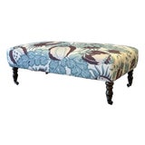 Christopher Farr Carnival Aubergine Ottoman For Sale