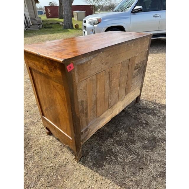 18th Century French Provinciale Louis XV Solid Burl Walnut Sideboard / Buffet For Sale - Image 13 of 18