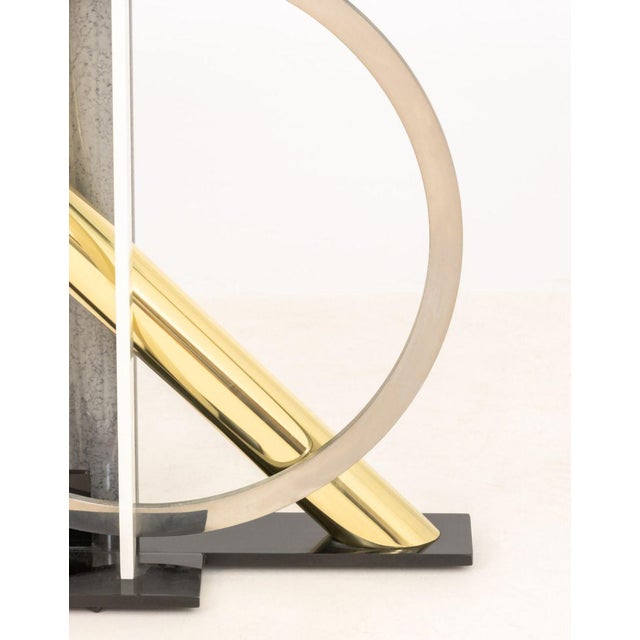 Japanese Kaizo Oto for Dia Geometric Console Table For Sale - Image 3 of 10