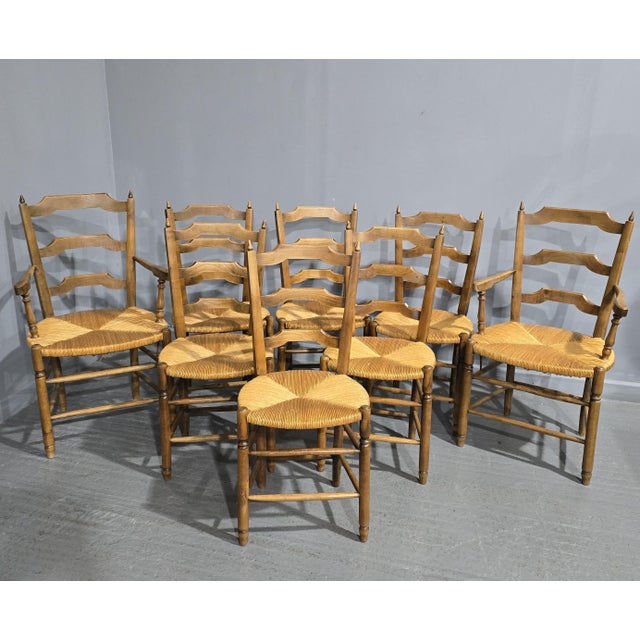Antique French Dining Chairs, 1900, Set of 8 For Sale - Image 12 of 12