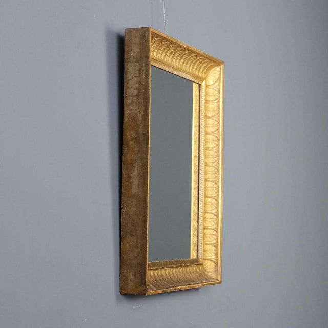 Empire Mirror in Carved and Gilded Wood For Sale - Image 3 of 9