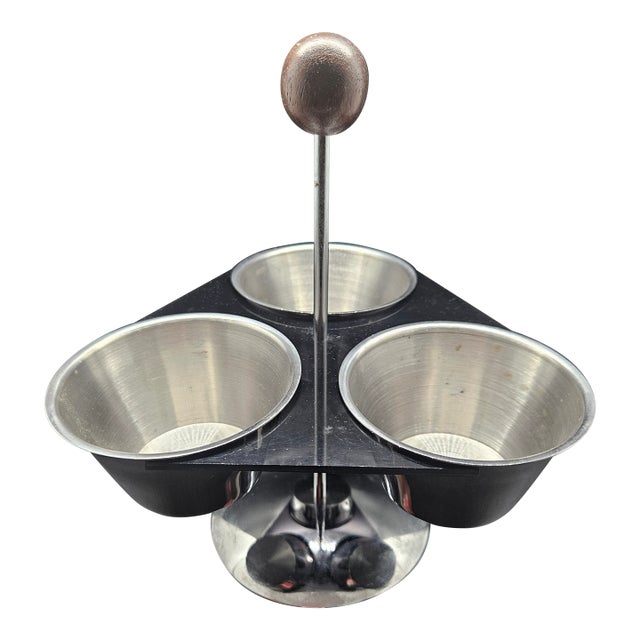 Vintage Mid Century Modern Condiment Server Caddy For Sale