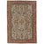 Mid 20th Century Antique Oushak Carpet, Handmade Oriental Rug, Pale blue, Coral Taupe, Cream Fine For Sale - Image 5 of 5