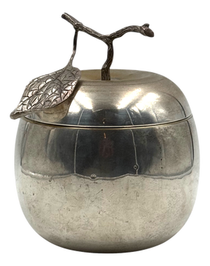 Modern Silver-Plated Apple Wine Cooler, Italy, 1970s