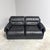 Vintage Two-Seater Sofa in Black Leather by Dreipunkt, 1970s For Sale - Image 4 of 17