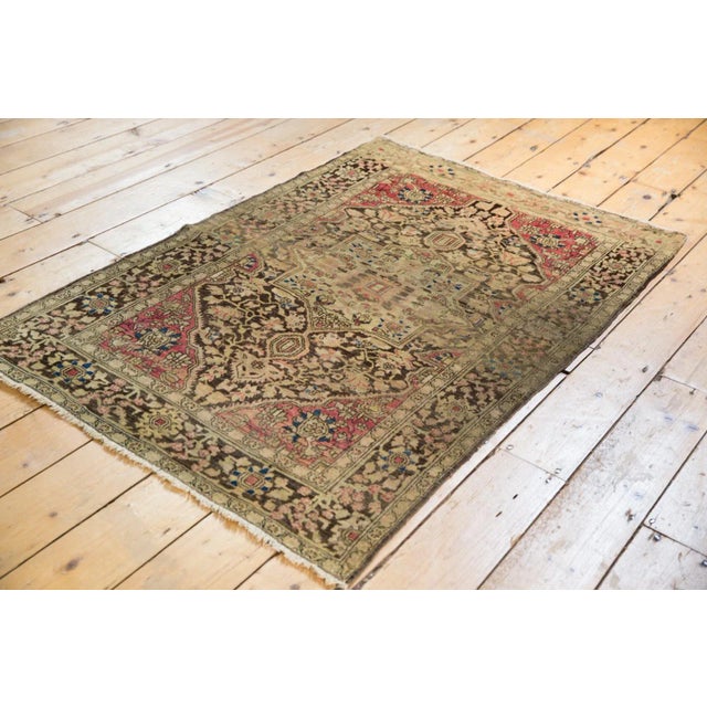 Textile Antique Farahan Sarouk Rug - 3'2" X 4'8" For Sale - Image 7 of 13