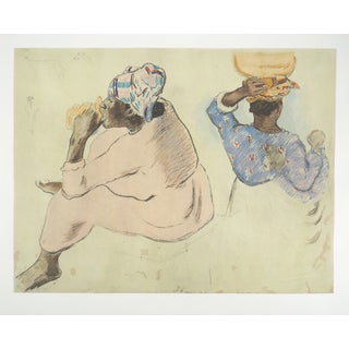 Paul Gauguin, Tahiti, Maori Women, Lithograph and Stencil For Sale