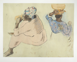 Paul Gauguin, Tahiti, Maori Women, Lithograph and Stencil
