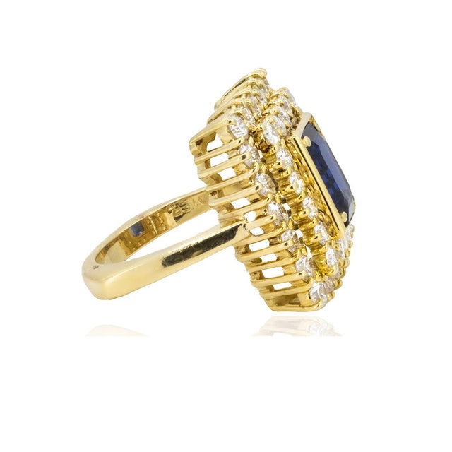 Contemporary Late 20th Century Keith Davis Sapphire Ring, Size 5.75 For Sale - Image 3 of 5