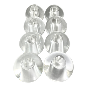 1970s Oleg Cassini Glass Orb Salt and Pepper Shakers