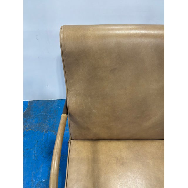 Animal Skin Classic Home Leather Accent Chair For Sale - Image 7 of 7