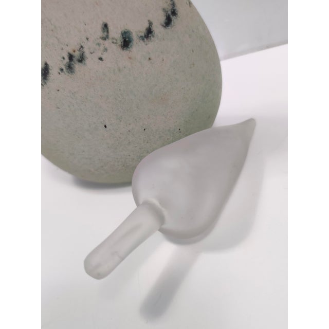 Vintage Scavo Glass Bottle by Luigi Mellara, 1970s For Sale - Image 12 of 15